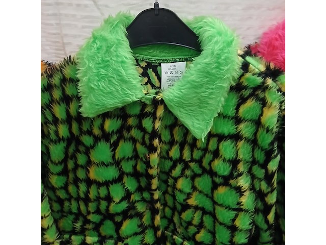 Ca. 47x feestkleding carnaval neon pluche - afbeelding 3 van  6
