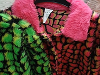 Ca. 47x feestkleding carnaval neon pluche - afbeelding 4 van  6