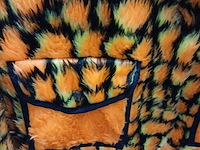 Ca. 47x feestkleding carnaval neon pluche - afbeelding 5 van  6