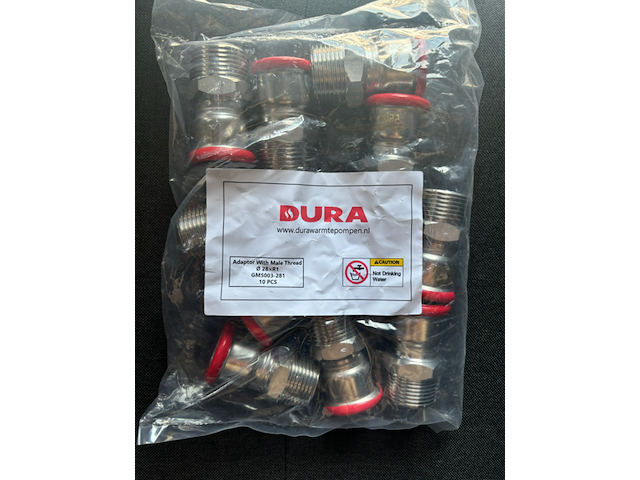 Ca. 47x perskoppeling, durawell, 1press adapter buitendraad - afbeelding 2 van  2