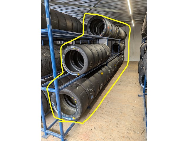 Ca. 47x raceband slicks t.b.v. porsche 992, michelin, hankook - afbeelding 12 van  43