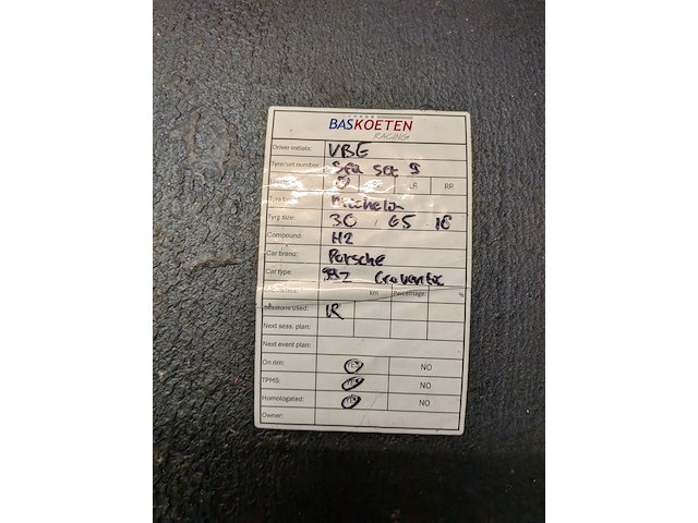 Ca. 47x raceband slicks t.b.v. porsche 992, michelin, hankook - afbeelding 24 van  43