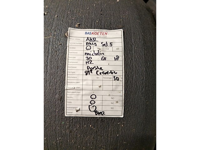 Ca. 47x raceband slicks t.b.v. porsche 992, michelin, hankook - afbeelding 27 van  43