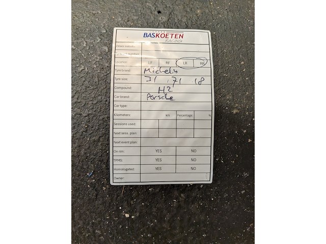 Ca. 47x raceband slicks t.b.v. porsche 992, michelin, hankook - afbeelding 36 van  43
