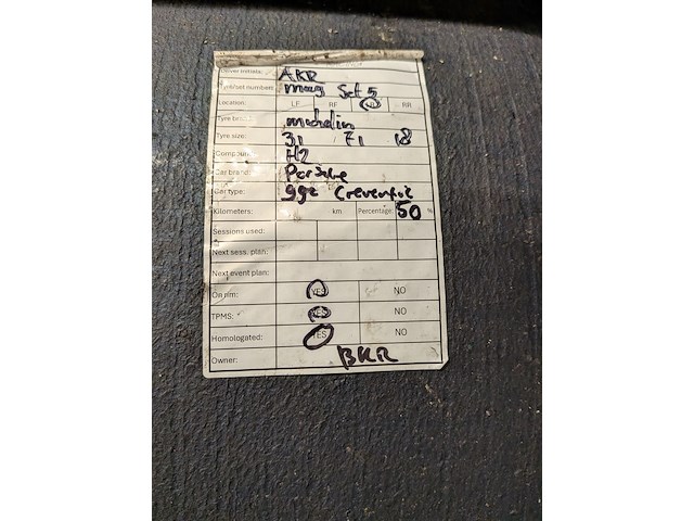 Ca. 47x raceband slicks t.b.v. porsche 992, michelin, hankook - afbeelding 37 van  43