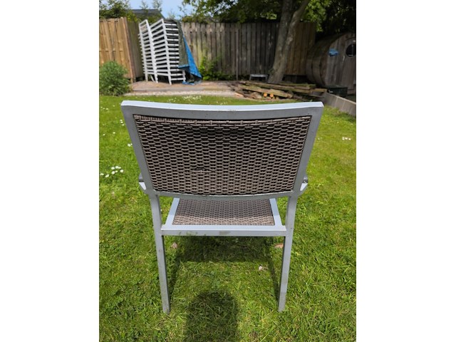 Ca. 47x terrasstoel met 5x tafel en 2x parasolvoet - afbeelding 6 van  15