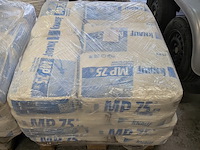 Ca. 47x zak à 25 kg machine spuitgips, knauf, mp 75 - afbeelding 3 van  6