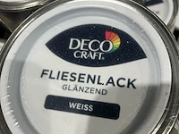 Ca. 48x blikken tegelverf, decocraft, wit - afbeelding 3 van  4