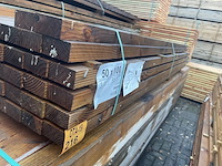 Ca. 48x douglas balken fijnbezaagd, 50x100mm, lengte 300cm - afbeelding 2 van  3