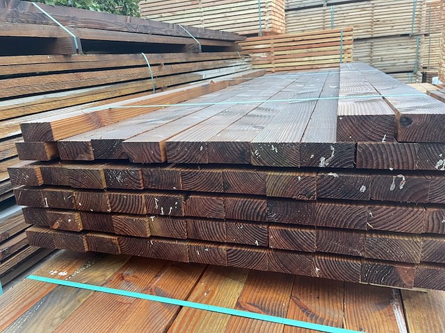 Ca. 48x douglas balken fijnbezaagd, 50x100mm, lengte 300cm - afbeelding 3 van  3