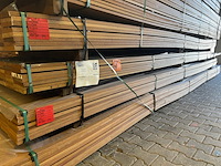 Ca. 48x guyana ipé planken geschaafd, 21x140mm, lengte 23/425cm, 16/485cm, 9/545cm - afbeelding 4 van  4