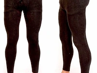 Ca. 48x heren thermo onderbroek lang, zwart, l/xl