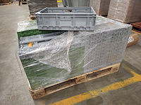 Ca 48x kunststof vouwkrat, grijs en groen - afbeelding 1 van  3