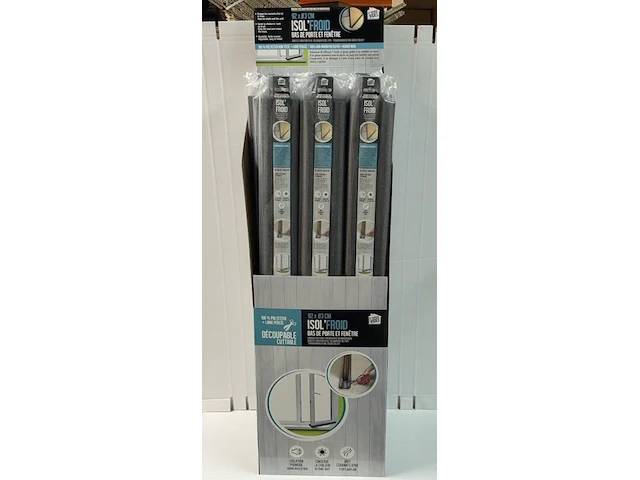 Ca. 48x luxe tochtstoppers, antraciet en lichtgrijs, 92 cm - afbeelding 1 van  2