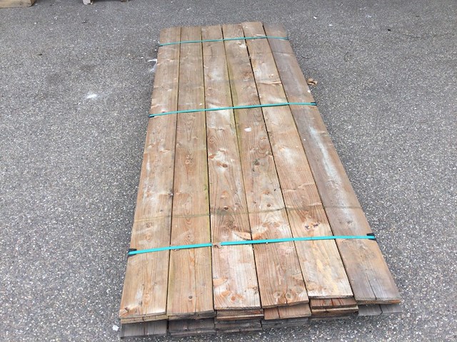 Ca. 48x tuinplanken lang 240 cm, breed 15 cm - afbeelding 2 van  3