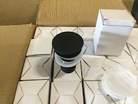 Ca. 48x zwarte pop-up wastafelpluggen, zwart - afbeelding 2 van  4