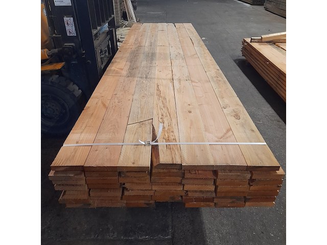 Ca. 49x douglas planken, 3,2 x 15 x 400 cm - afbeelding 2 van  6