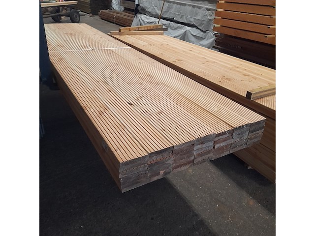 Ca. 49x douglas vlonderplank geschaafd, 2,7 x 14,3 x 400 cm - afbeelding 1 van  7