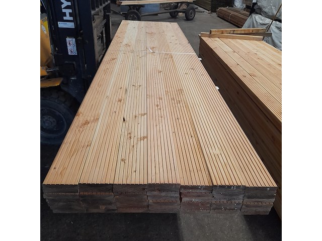 Ca. 49x douglas vlonderplank geschaafd, 2,7 x 14,3 x 400 cm - afbeelding 2 van  7