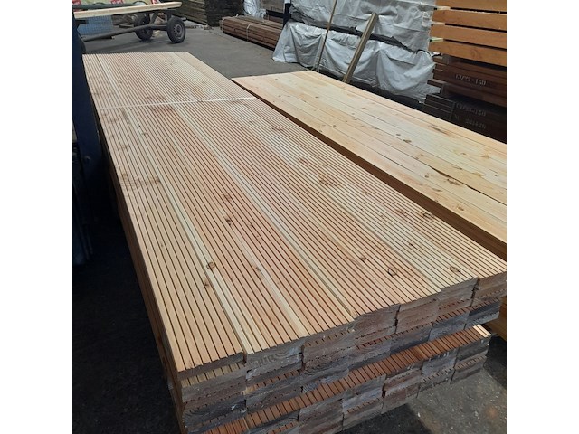 Ca. 49x douglas vlonderplank geschaafd, 2,7 x 14,3 x 400 cm - afbeelding 1 van  6