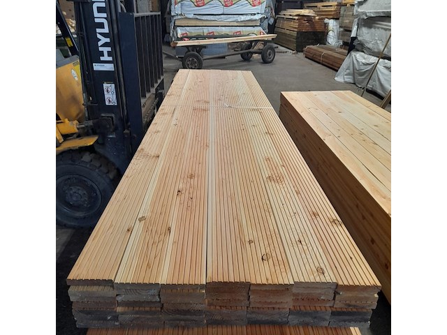 Ca. 49x douglas vlonderplank geschaafd, 2,7 x 14,3 x 400 cm - afbeelding 2 van  6