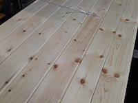 Ca. 49x grenen vloerdeel met mes en groef, 2,1 x 14,7 x 510 cm - afbeelding 2 van  7