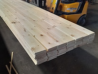 Ca. 49x grenen vloerdeel met mes en groef, 2,1 x 14,7 x 510 cm - afbeelding 3 van  7