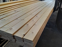 Ca. 49x grenen vloerdeel met mes en groef, 2,1 x 14,7 x 510 cm - afbeelding 6 van  7