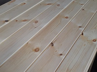 Ca. 49x grenen vloerdeel met mes en groef, 2,1 x 14,7 x 510 cm - afbeelding 4 van  7