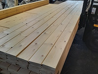 Ca. 49x grenen vloerdeel met mes en groef, 2,1 x 14,7 x 510 cm - afbeelding 6 van  7