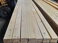 Ca. 49x grenen vloerdeel met mes en groef, 2,1 x 14,7 x 510 cm - afbeelding 1 van  7