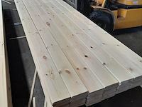 Ca. 49x grenen vloerdeel met mes en groef, 2,1 x 14,7 x 510 cm - afbeelding 5 van  7