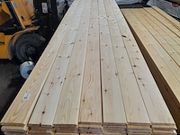 Ca. 49x grenen vloerdeel met mes en groef, 2,1 x 14,7 x 510 cm - afbeelding 2 van  7