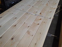 Ca. 49x grenen vloerdeel met mes en groef, 2,1 x 14,7 x 510 cm - afbeelding 3 van  7