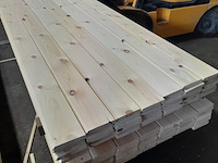 Ca. 49x grenen vloerdeel met mes en groef, 2,1 x 14,7 x 510 cm - afbeelding 5 van  7