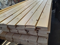 Ca. 49x grenen vloerdeel met mes en groef, 2,1 x 14,7 x 510 cm - afbeelding 7 van  7