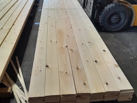 Ca. 49x grenen vloerdeel met mes en groef, 2,1 x 14,7 x 510 cm - afbeelding 5 van  7