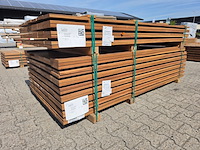 Ca. 49x guyana ipé planken geschaafd, 21x145mm, lengte 215cm - afbeelding 2 van  3