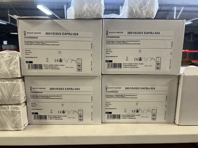Ca. 49x inbouw stopcontacten, busch-jaeger - afbeelding 2 van  5