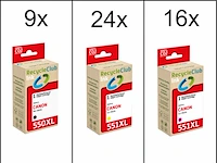Ca. 49x inktcartridges voor canon pgi-550xl en pgi-551xl, recycleclub