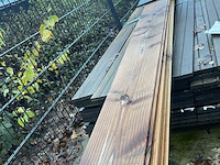 Ca. 4x douglas veer en groef, 18x185mm, lengte 500cm - afbeelding 1 van  3