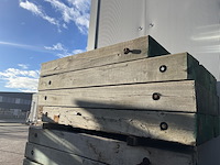 Ca. 4x guyana teak dragline schotten, 20x100mm, lengte 2/180cm, 2/200cm - afbeelding 2 van  3