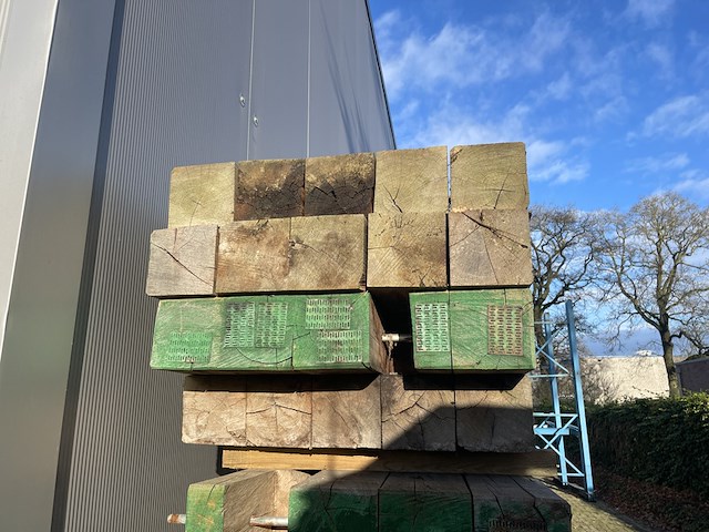 Ca. 4x guyana teak dragline schotten, 20x100mm, lengte 2/180cm, 2/200cm - afbeelding 3 van  3