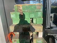 Ca. 4x guyana teak dragline schotten, diverse afmetingen, lengte 180cm-200cm - afbeelding 3 van  3