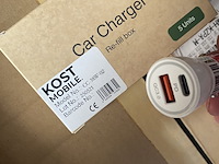 Ca. 500x auto-adapter, kost mobile, usb-a en usb-c - afbeelding 3 van  3