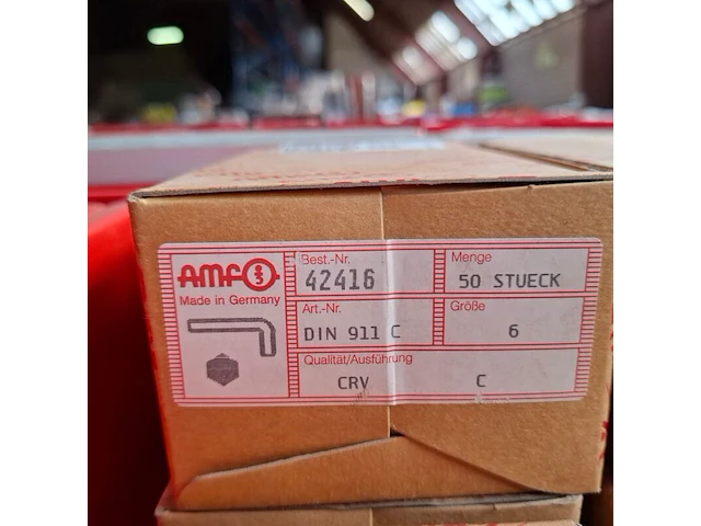 Ca. 500x inbussleutel amf , 6mm - afbeelding 3 van  3