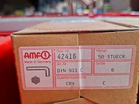 Ca. 500x inbussleutel amf , 6mm - afbeelding 3 van  3