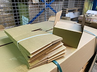 Ca. 500x verzenddozen 19x19x13cm met autolockbodem, bruin - afbeelding 2 van  3