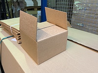 Ca. 500x verzenddozen 19x19x13cm met autolockbodem, bruin - afbeelding 3 van  4