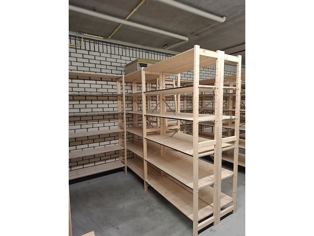 Ca 50mtr houten stelling - afbeelding 11 van  12
